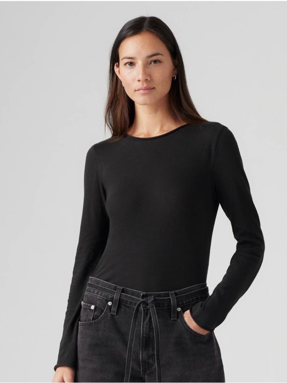 Brand NEW with Tags  Levi’s® Lightweight Slub Long-Sleeve Tee – Caviar Black  XL